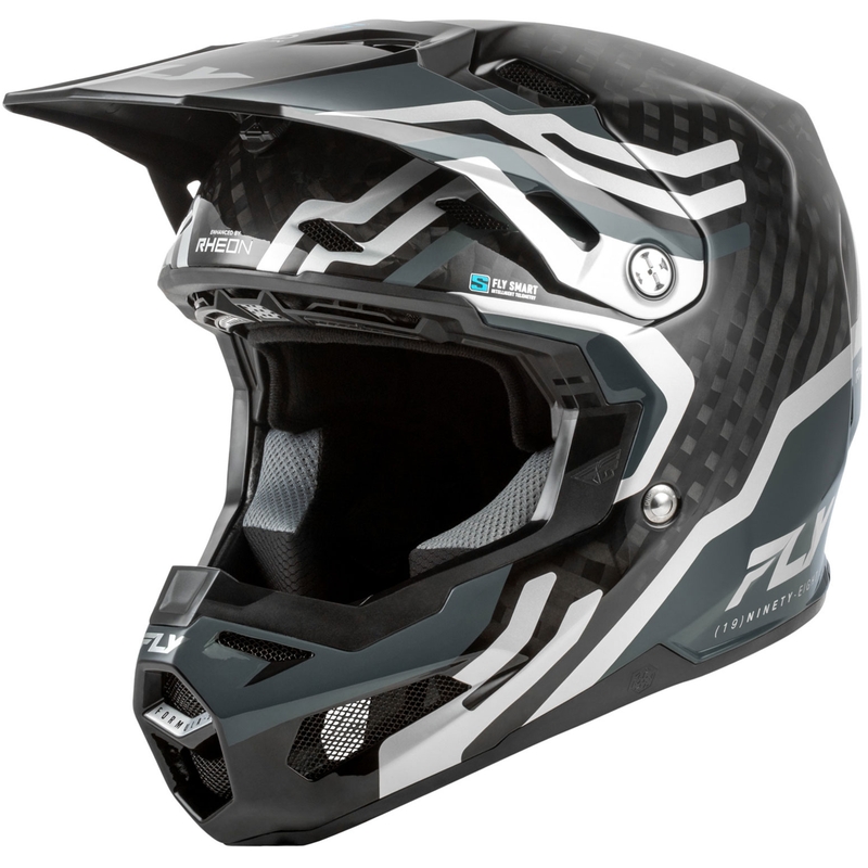 FLY Racing Formula S Carbon Byte мотокрос каска карбон-сив-сребрист