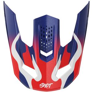 Козирка за каски Shot Speed Beast, перлено синьо-червена