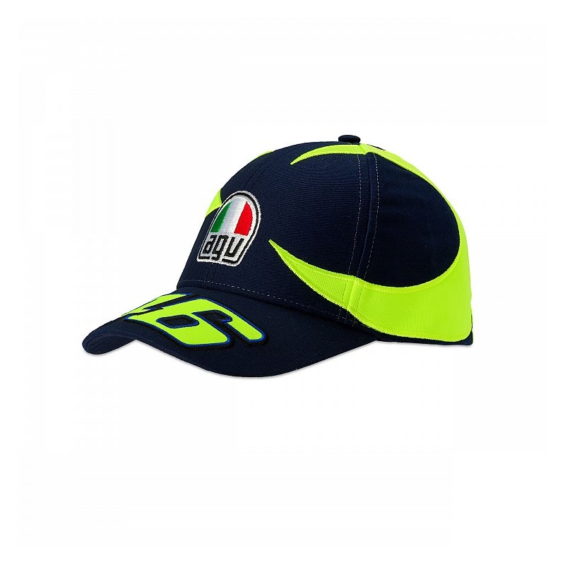 Dětská kšiltovka VR46 Valentino Rossi REPLIKA SUN AND MOON modro-žlutá