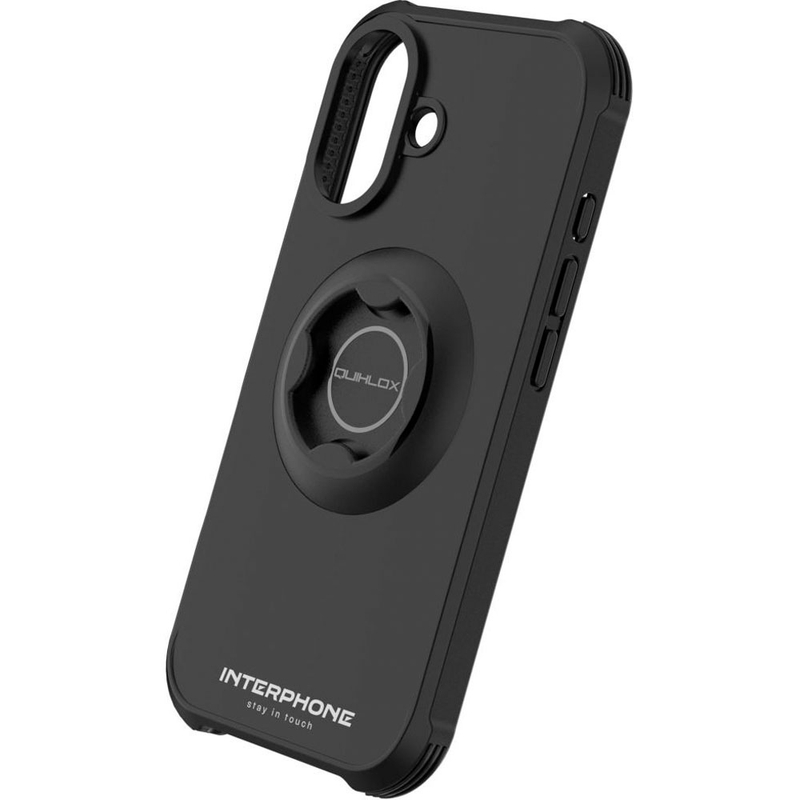 Interphone QUIKLOX Tetraforce - калъф за телефон Apple iPhone 17, черен