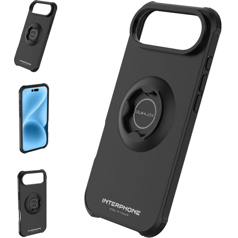 Калъф за Interphone QUIKLOX Tetraforce - Apple iPhone 17 Air, черен