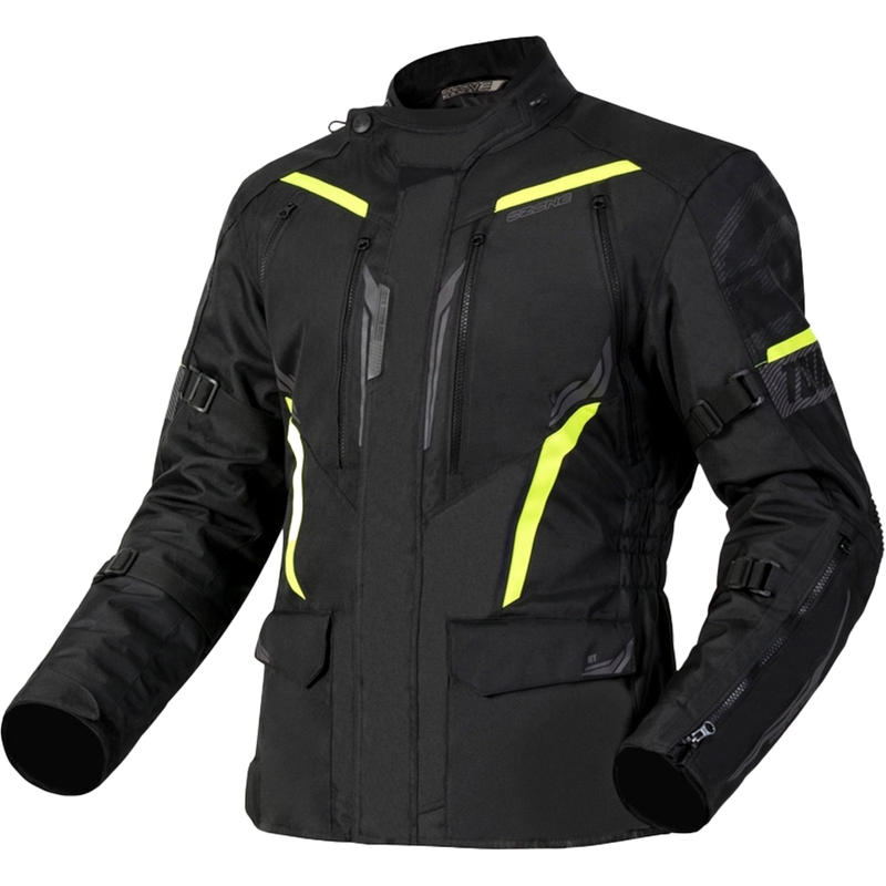 Мотоциклетно яке Ozone Tour III black-anthracite-fluo yellow