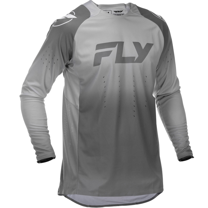 FLY Racing Evolution мотокрос фланелка бяло-сива