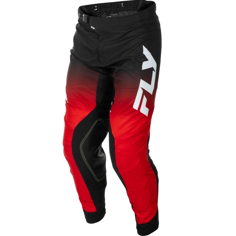 Мотокрос панталони FLY Racing Evolution червено-черно-бяло