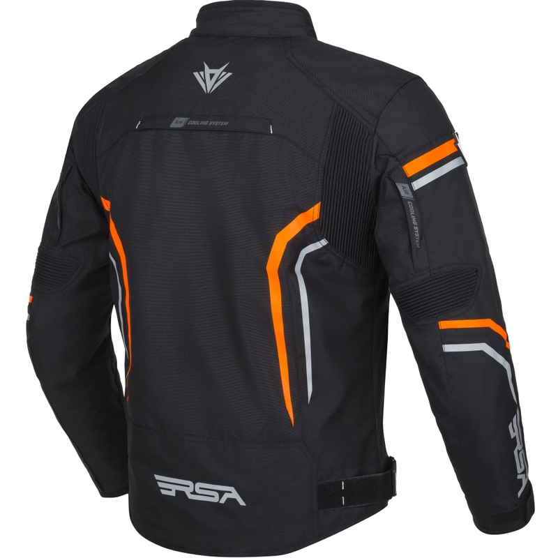 Мотоциклетна куртка RSA Compact 2 black-grey-orange