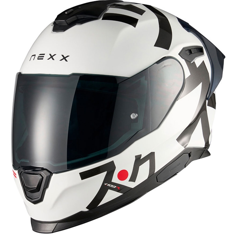 Мотоциклетна каска с пълно лице Nexx Y.100R Nippon, бяла
