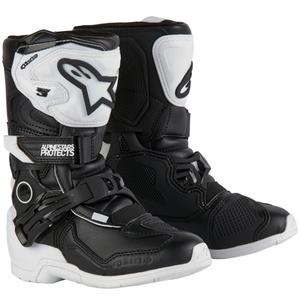 Детски мотоциклетни ботуши Alpinestars Tech 3S, бяло-черни