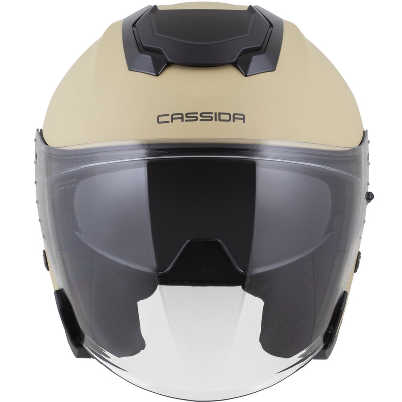 Мотоциклетна каска Cassida Jet Tech 2.0 RoTo с отворено лице, матово пясъчно-черно-сива