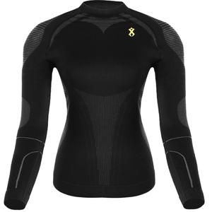 Дамска функционална тениска Rilax Mia black - дълъг ръкав