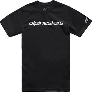 Тениска Alpinestars Linear Wordmark 2.0 CSF черно-бяла