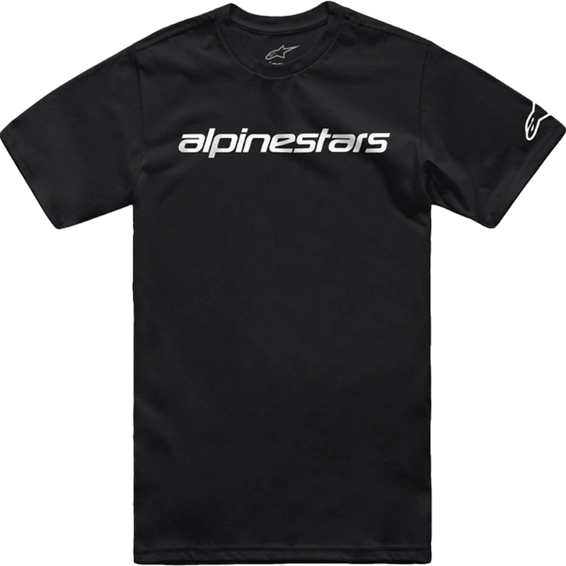 Тениска Alpinestars Linear Wordmark 2.0 CSF черно-бяла