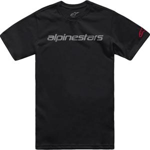 Тениска Alpinestars Linear Wordmark 2.0 CSF black-grey-red