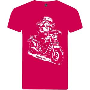 Тениска за момичета MotoZem - Biker Pink