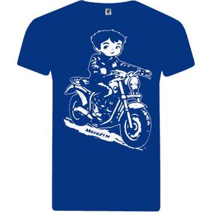MotoZem Детска тениска за момчета Biker Blue
