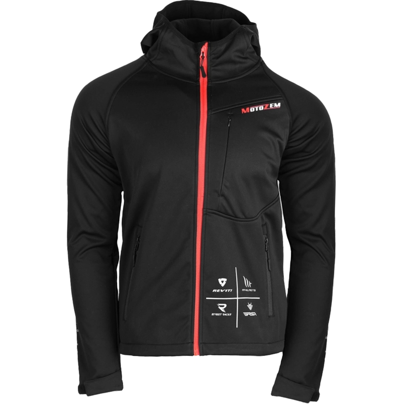 Софтшел яке MotoZem Racing Team черно-червено