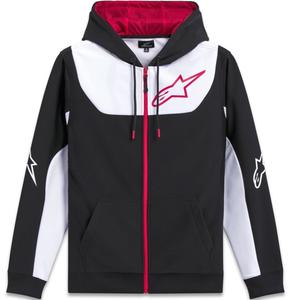 Alpinestars Sessions 3 Hoodie черна, бяла и червена