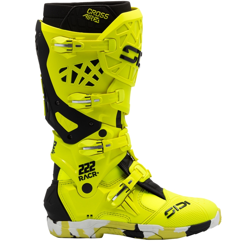 Мотоциклетни ботуши SiDi Crossair X RACR001 черно-флуоресцентно жълто