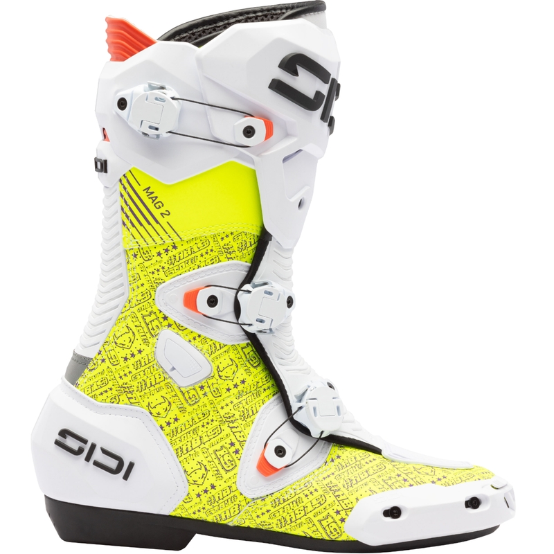 Мотоциклетни ботуши SiDi MAG 2 Air BTA001 бяло-жълти