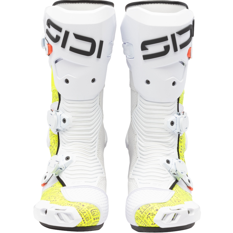 Мотоциклетни ботуши SiDi MAG 2 Air BTA001 бяло-жълти