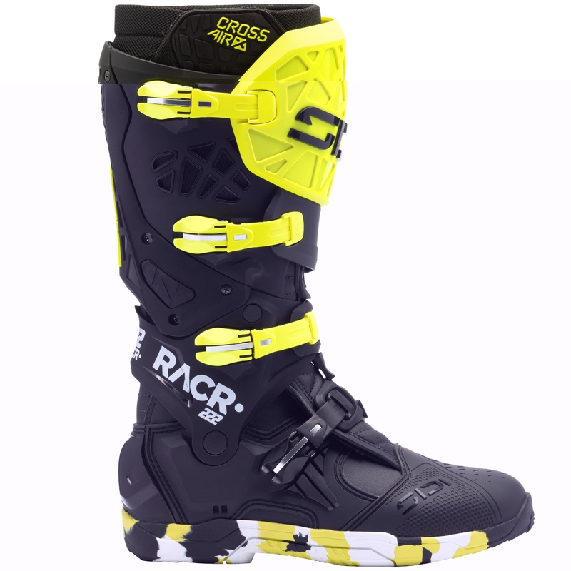 Мотоциклетни ботуши SiDi Crossair X RACR002 fluo жълто-черни