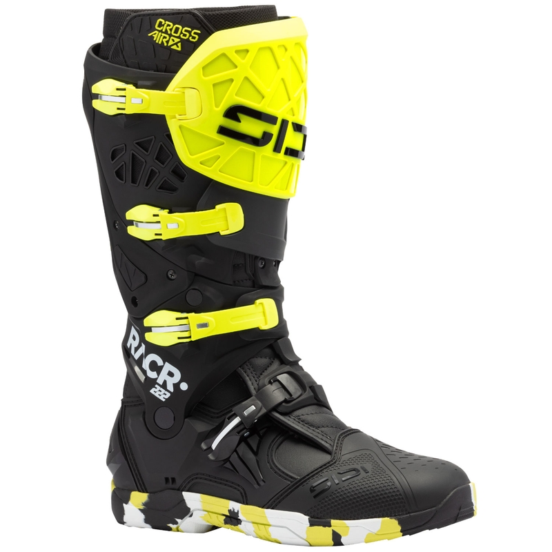 Мотоциклетни ботуши SiDi Crossair X RACR002 fluo жълто-черни