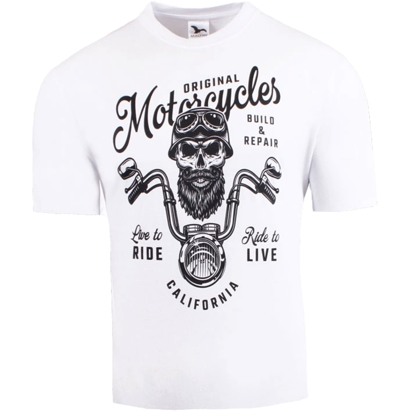 Тениска RSA Original Motorcycles бяла