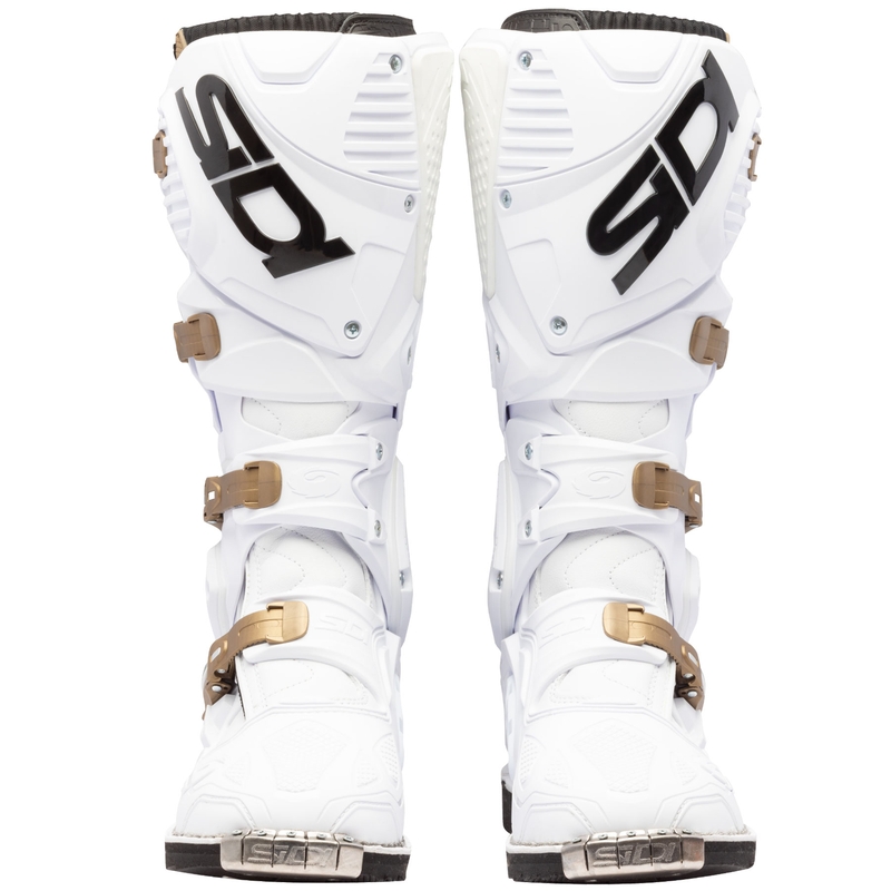 Мотоциклетни ботуши SiDi Crossfire 3, бяло-бронзови