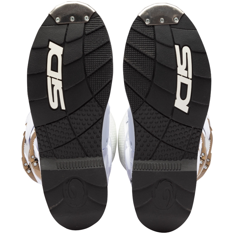 Мотоциклетни ботуши SiDi Crossfire 3, бяло-бронзови