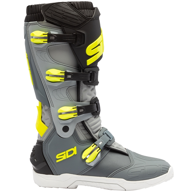 Мотоциклетни ботуши SiDi X Power SC сиво-флуоресцентно жълто