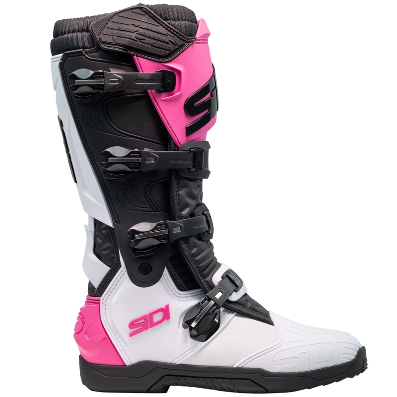 Мотоциклетни ботуши SiDi X Power SC в бяло-черно-розово