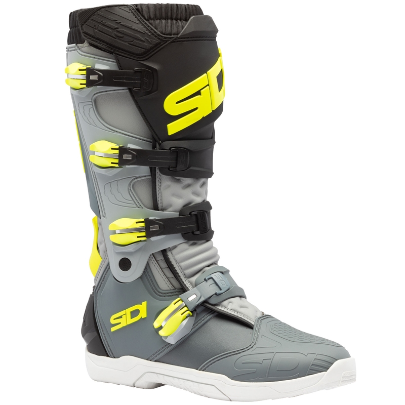 Мотоциклетни ботуши SiDi X Power SC сиво-флуоресцентно жълто