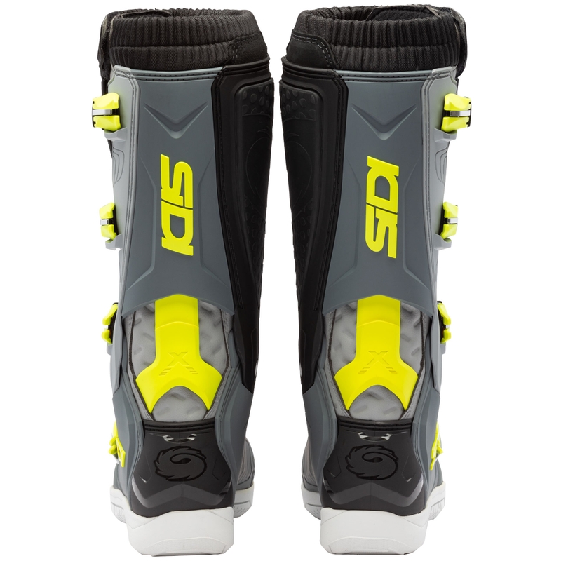 Мотоциклетни ботуши SiDi X Power SC сиво-флуоресцентно жълто