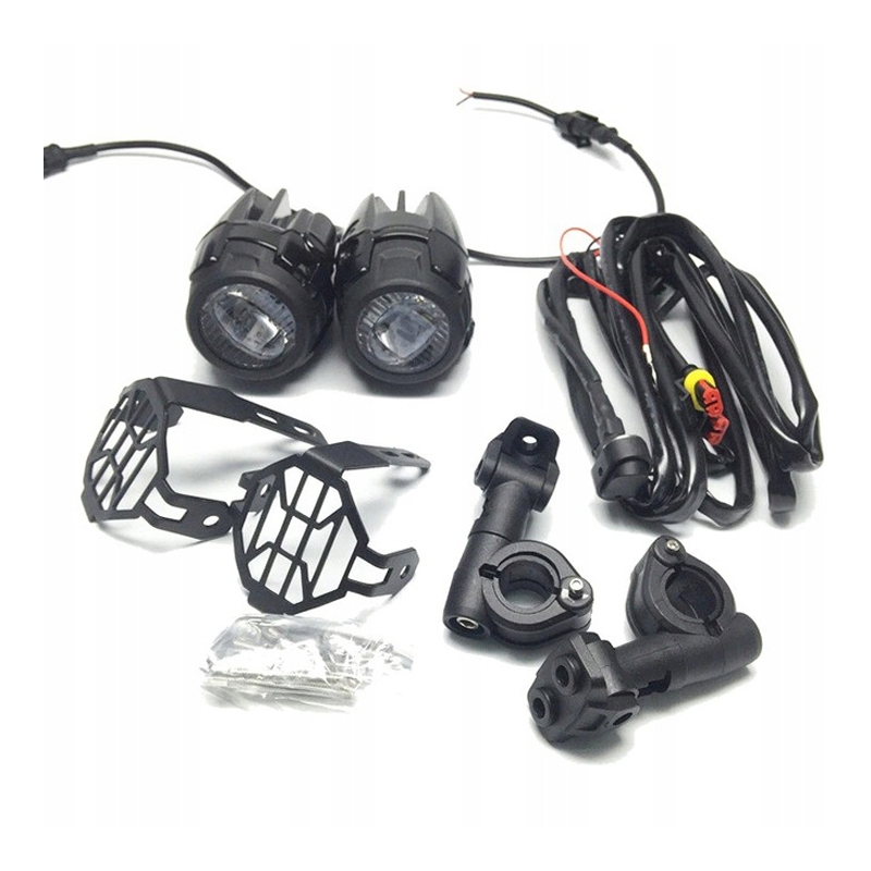 Допълнителни LED светлини St Tuning със защитен капак за BMW R1200 GS и R1250 GS LC 2013-2019