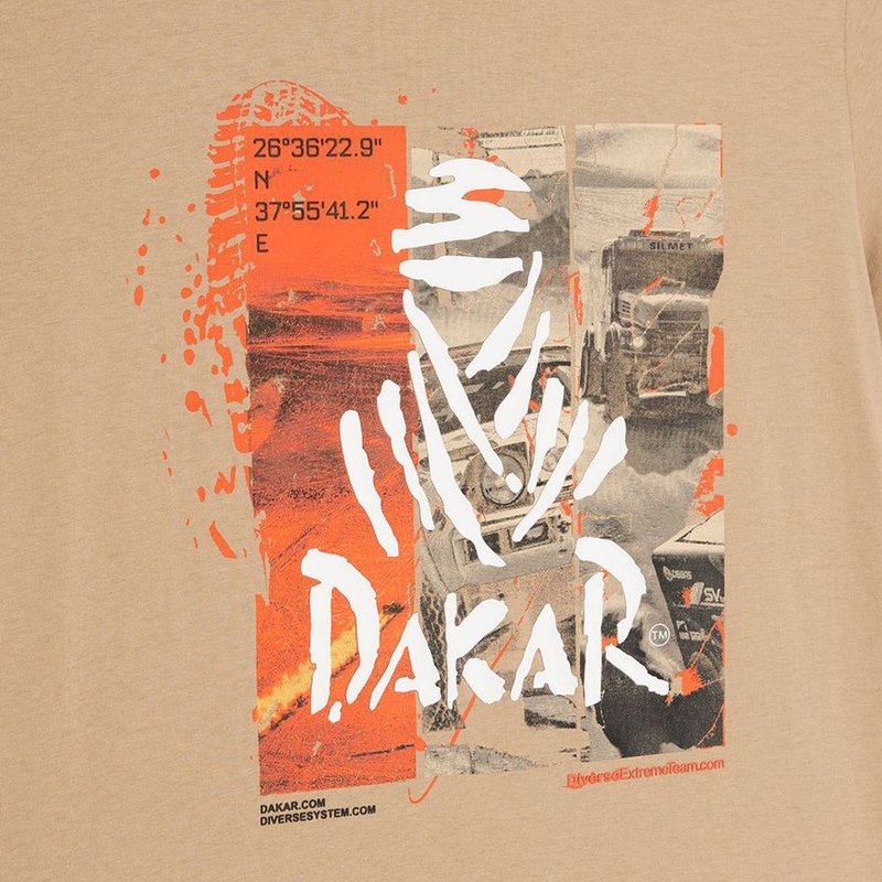 Тениска Dakar DES 2025 пясъчно