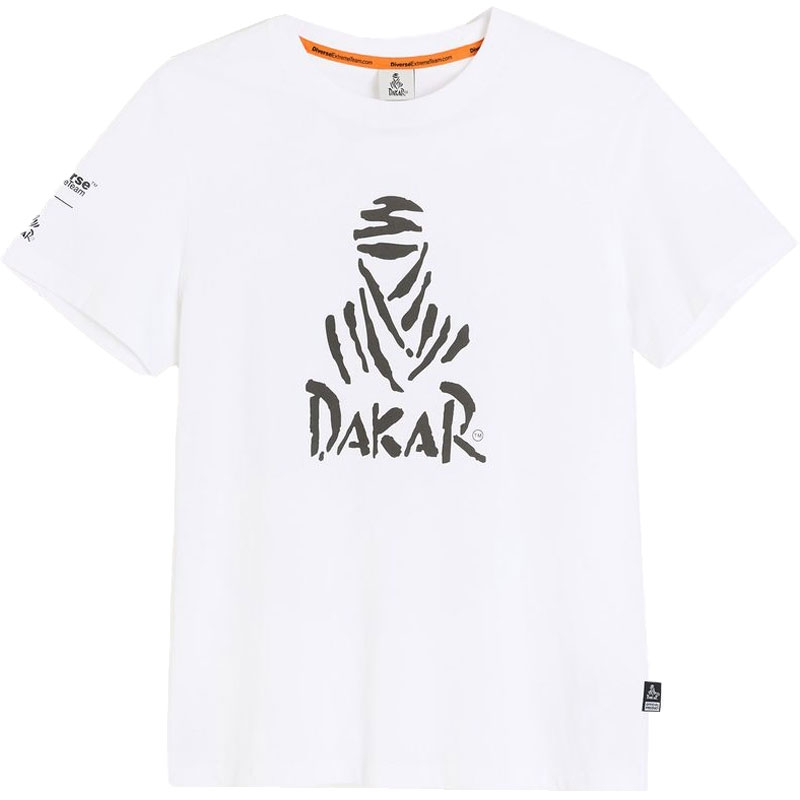 Тениска Dakar LOGO 256 бяла