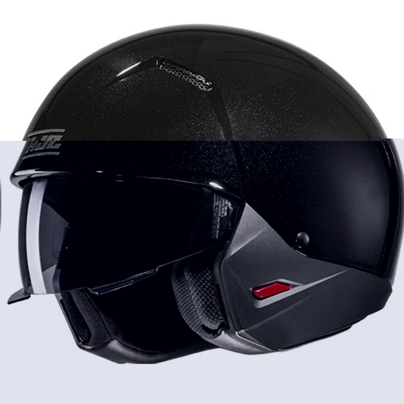 Каска с отворено лице и маска HJC i20N Solid metallic black