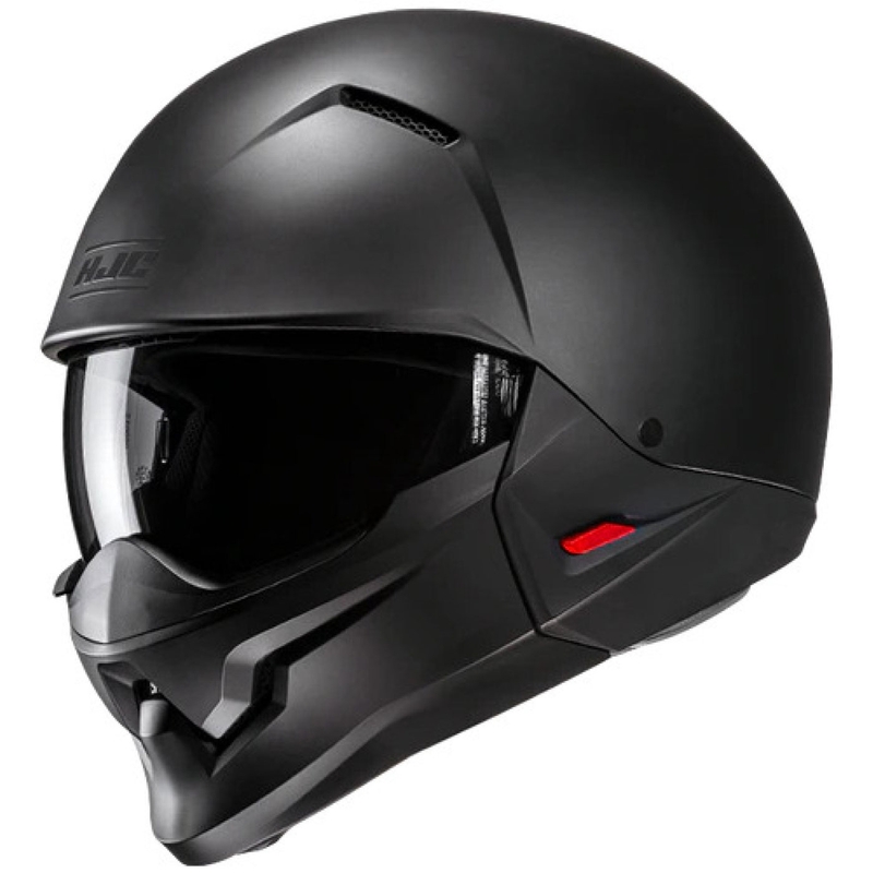 Каска с отворено лице и маска HJC i20N Solid Semi Flat черна