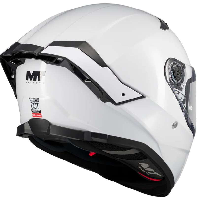 Мотоциклетна каска MT Thunder 4 SV Pure A0, бяла