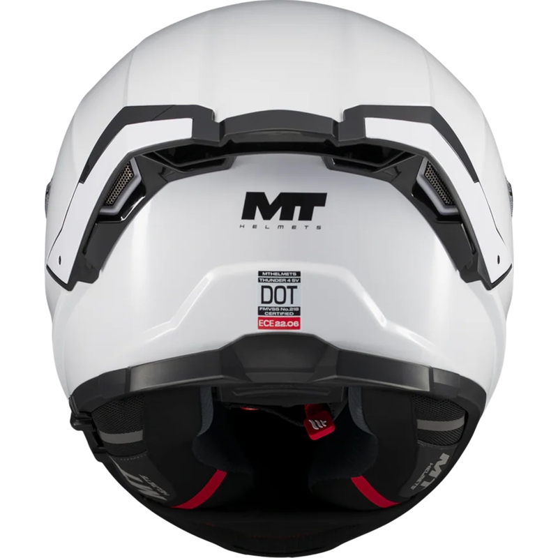 Мотоциклетна каска MT Thunder 4 SV Pure A0, бяла