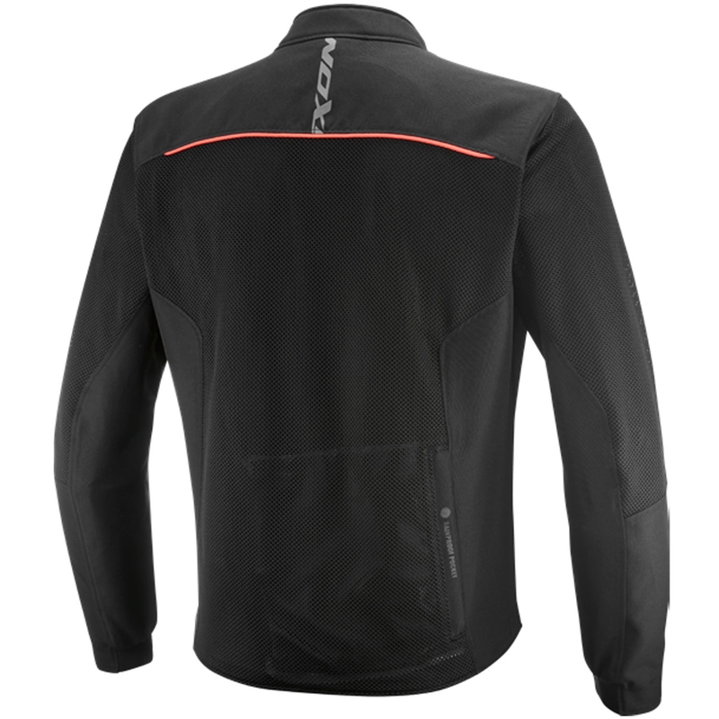 Мото яке IXON Ostro черно-флуоресцентно червено