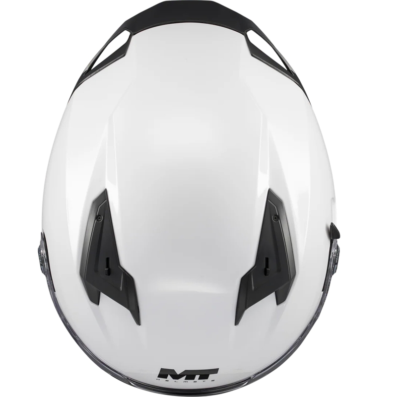 Мото каска с пълно лице MT Braker SV Pure A0 бяла