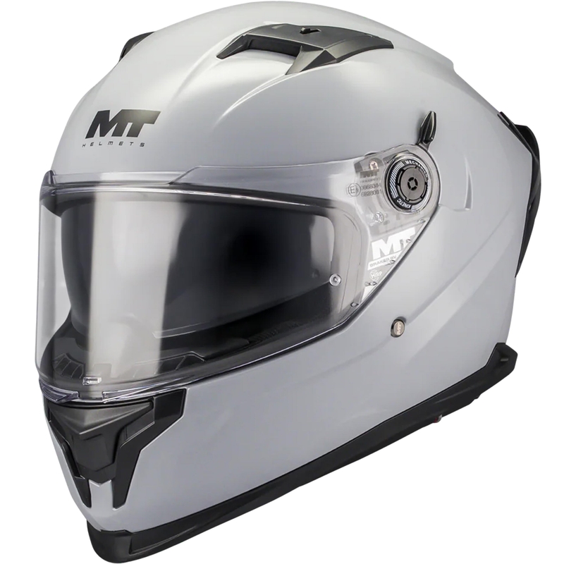Мото каска с пълно лице MT Braker SV Pure A12 сива