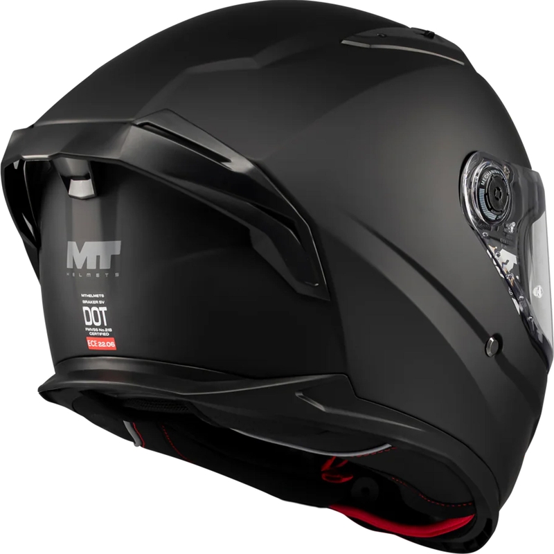 Мотоциклетна каска MT Braker SV Pure A1 черна мат