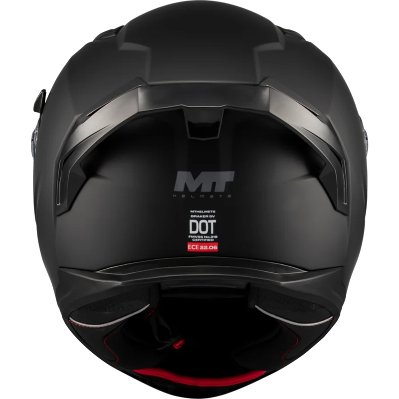 Мотоциклетна каска MT Braker SV Pure A1 черна мат