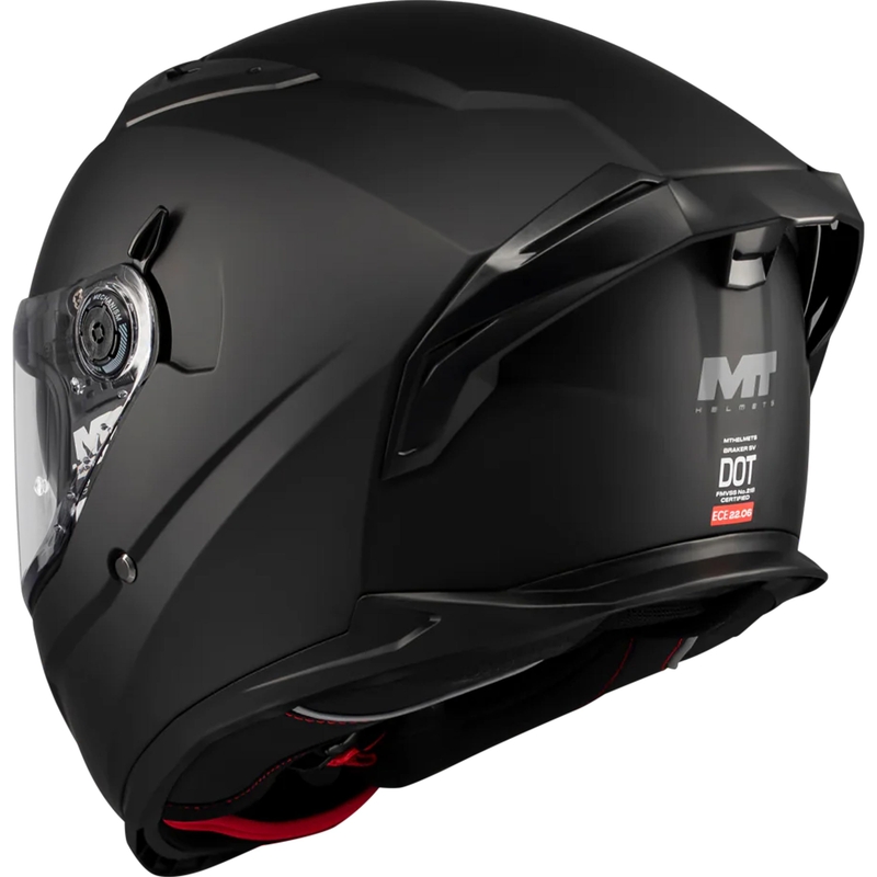 Мотоциклетна каска MT Braker SV Pure A1 черна мат