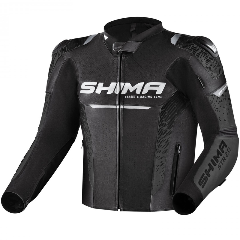 Мото яке Shima STR 2.0 черно-сиво