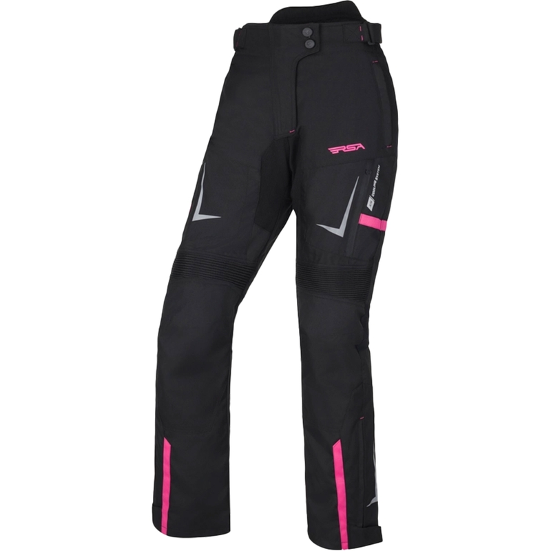 Дамски панталони за мотоциклетизъм RSA EXO 2 Black and Pink