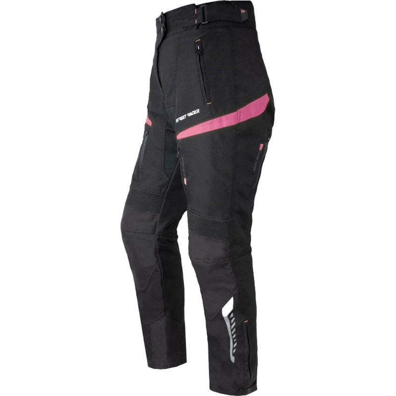 Дамски панталони за мотоциклети Street Racer Vix Black and Pink