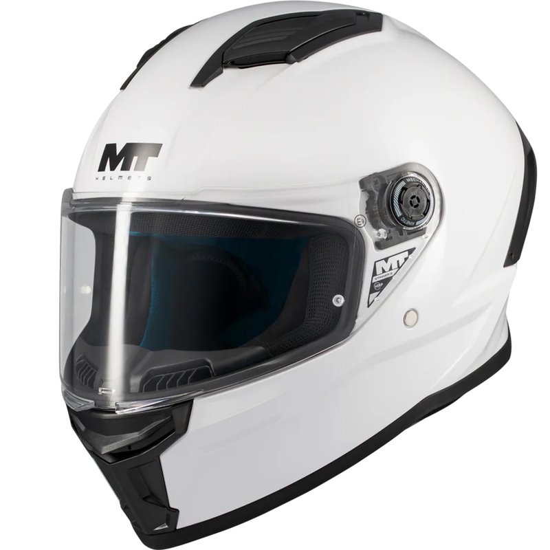 Мотоциклетна каска MT Stinger 2 Pure A0, бяла