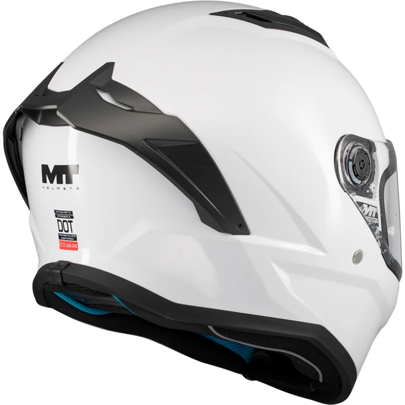 Мотоциклетна каска MT Stinger 2 Pure A0, бяла